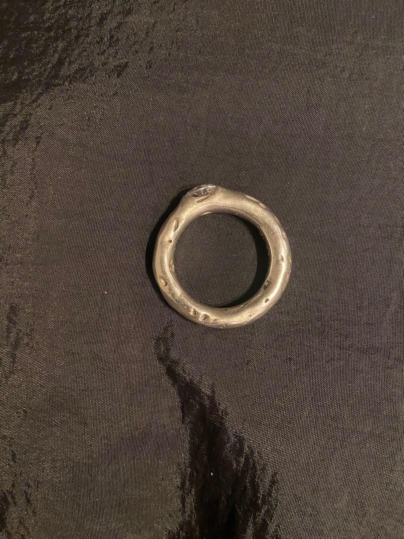 h*u様 大きいサイズ⭐️e.m. シルバー ジルコニアリング　19号