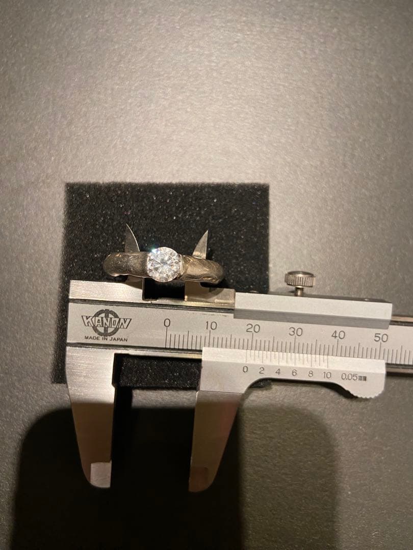 h*u様 大きいサイズ⭐️e.m. シルバー ジルコニアリング　19号