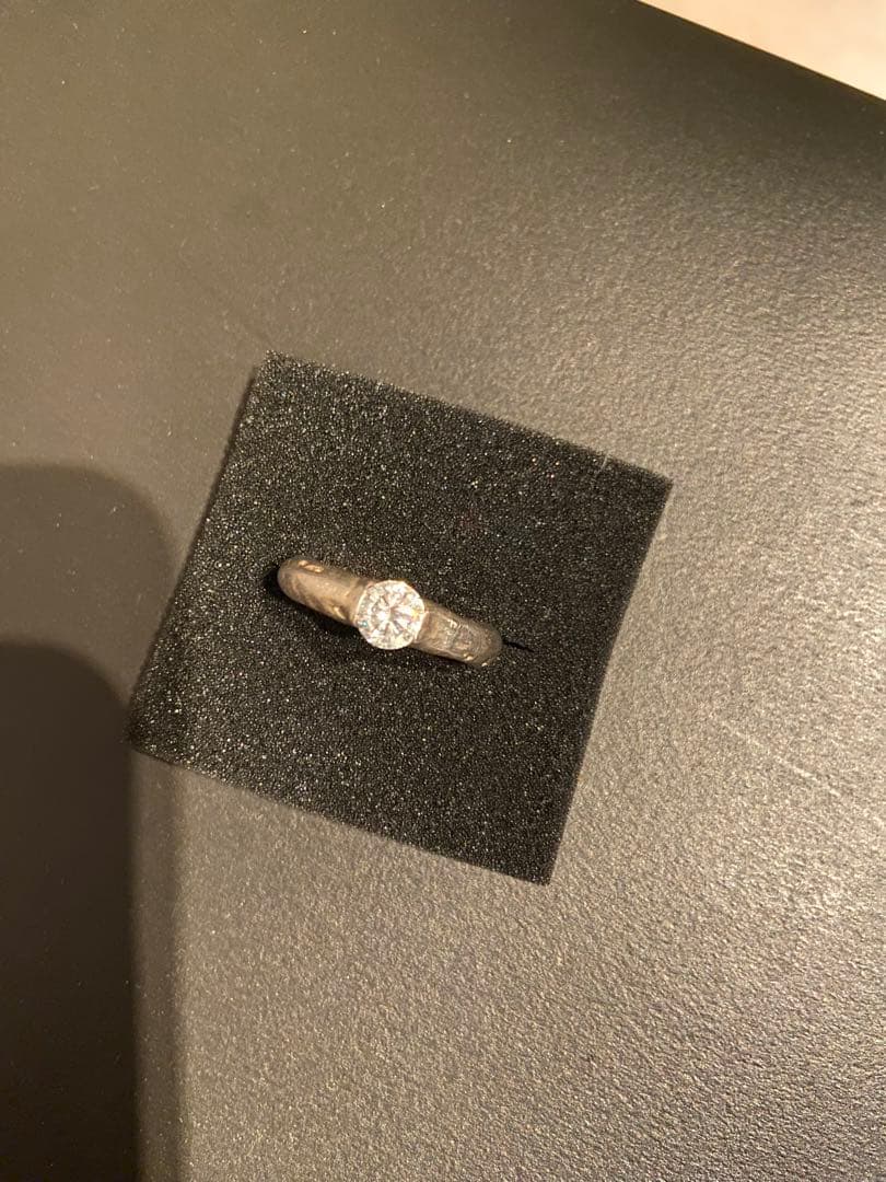 h*u様 大きいサイズ⭐️e.m. シルバー ジルコニアリング　19号