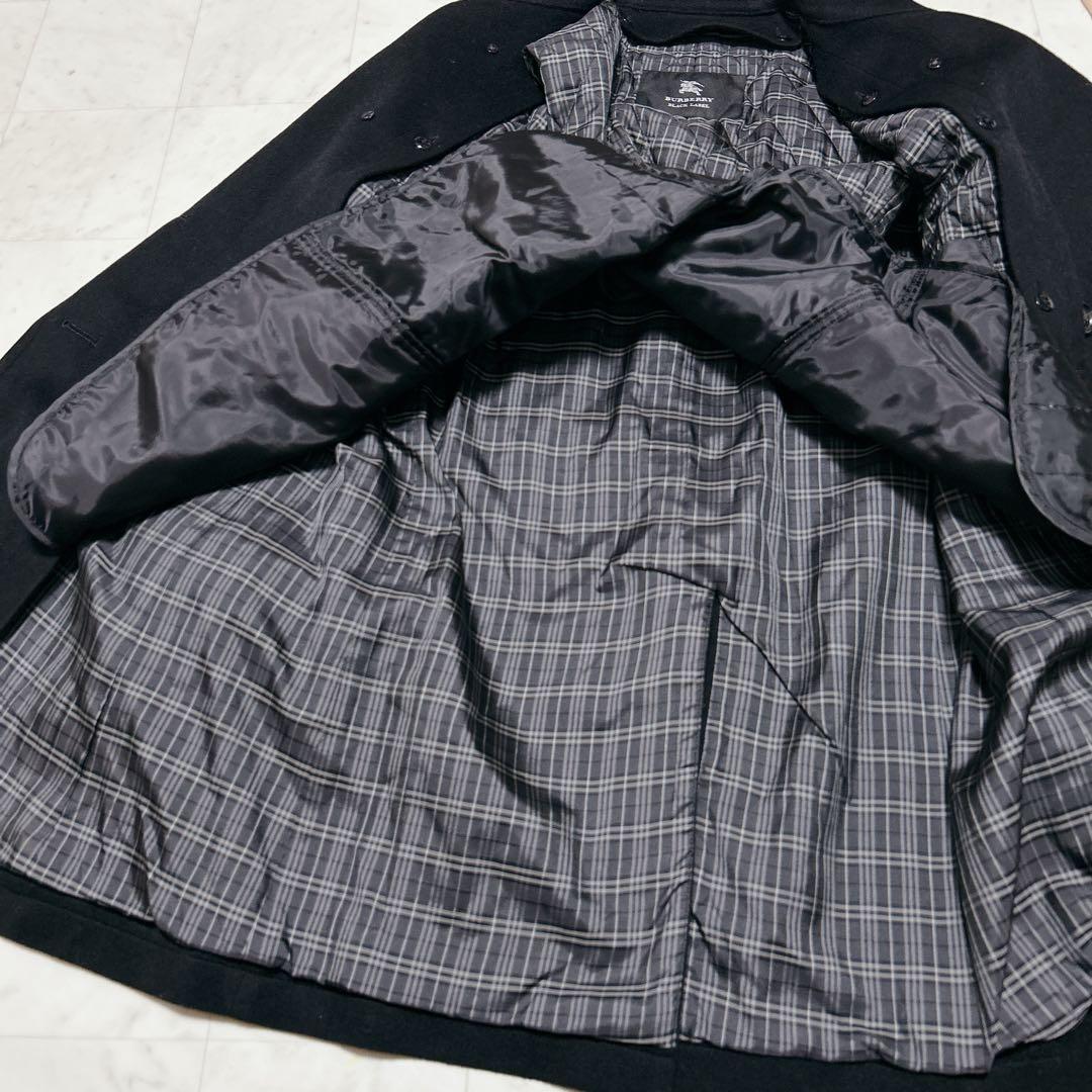 BURBERRY BLACK LABEL カシミヤ混　トレンチコート銀ボタン L
