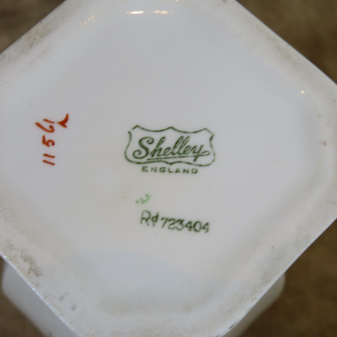 Shelley　シェリー ブルーアイリス コーヒーポット　 アンティーク