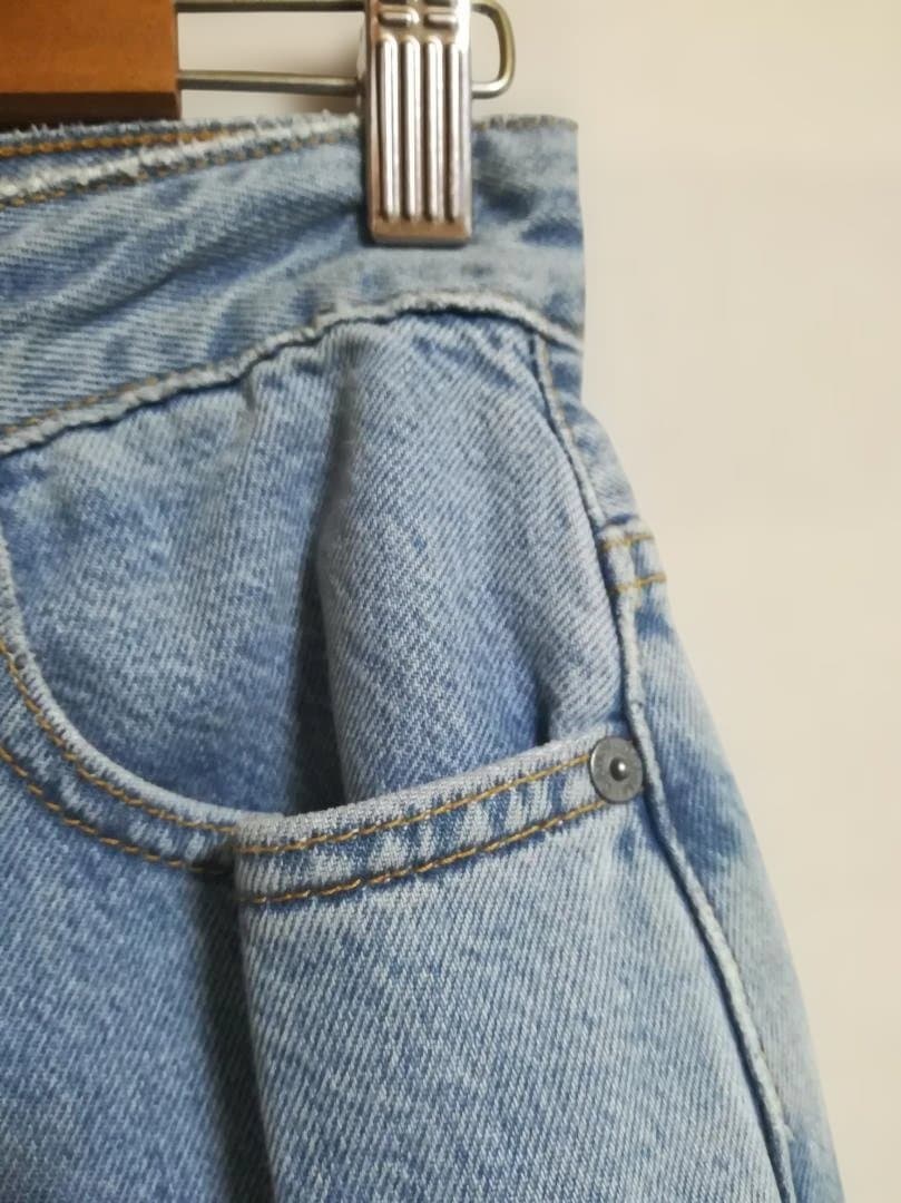 GANNI 23AW ハイウエスト デニムパンツ ライトブルー MAGNY 27