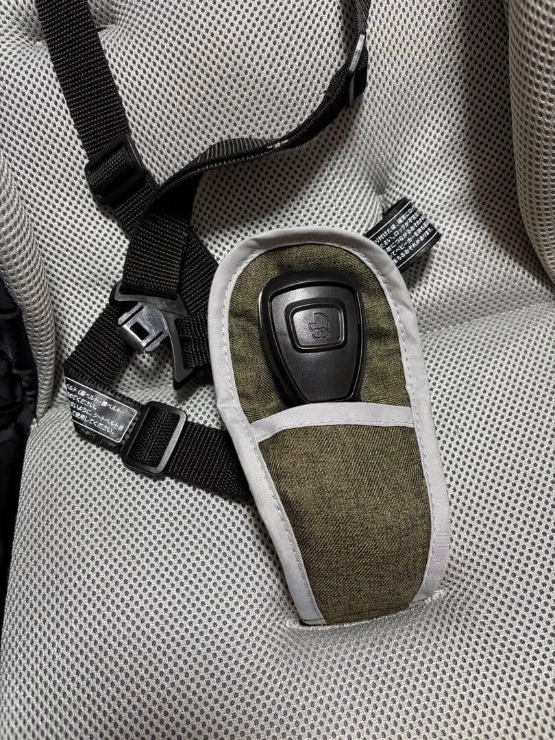 【美品】ベビーカー 折りたたみ式　オリーブデニム　Ａ型　新生児　出産　育児