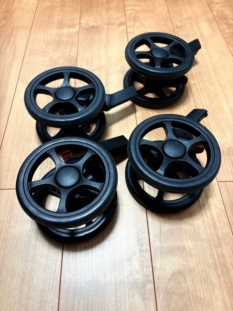【美品】ベビーカー 折りたたみ式　オリーブデニム　Ａ型　新生児　出産　育児
