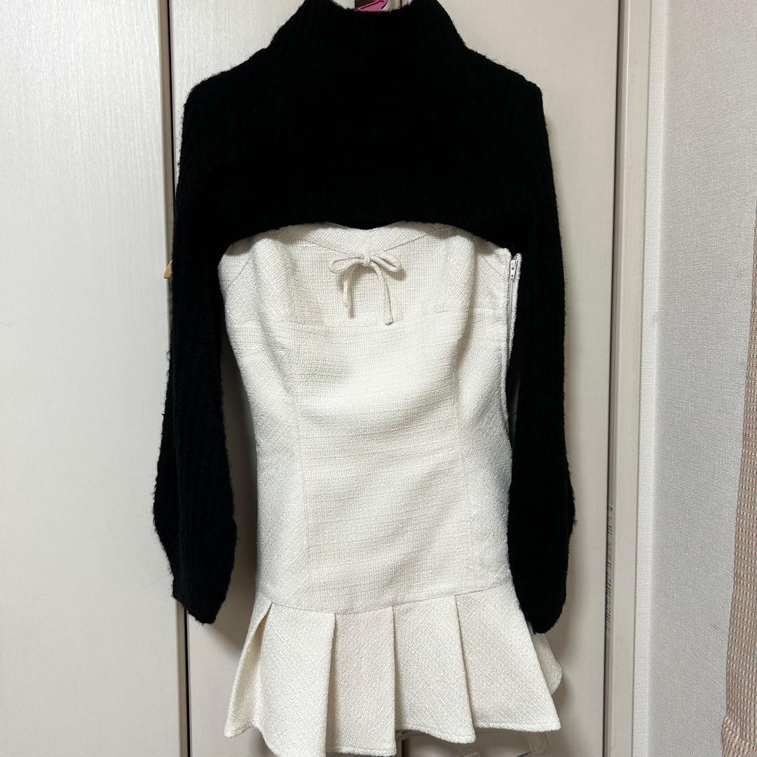トップス andmary twiggy tweed mini dress