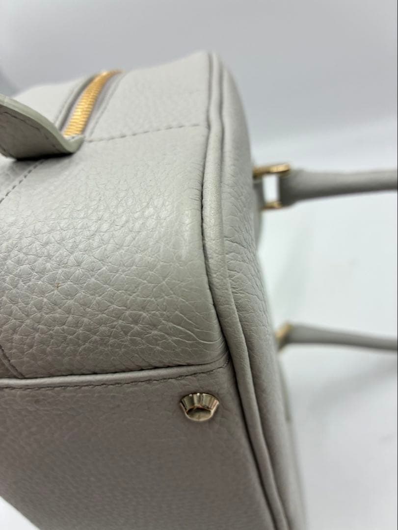 WAKO 銀座和光 WSシリーズ グレー シボ革 ボストンバッグ