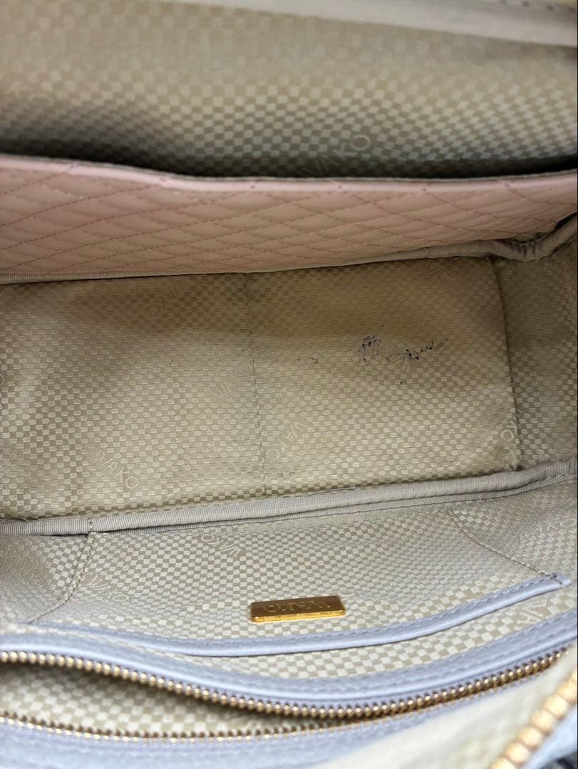 WAKO 銀座和光 WSシリーズ グレー シボ革 ボストンバッグ