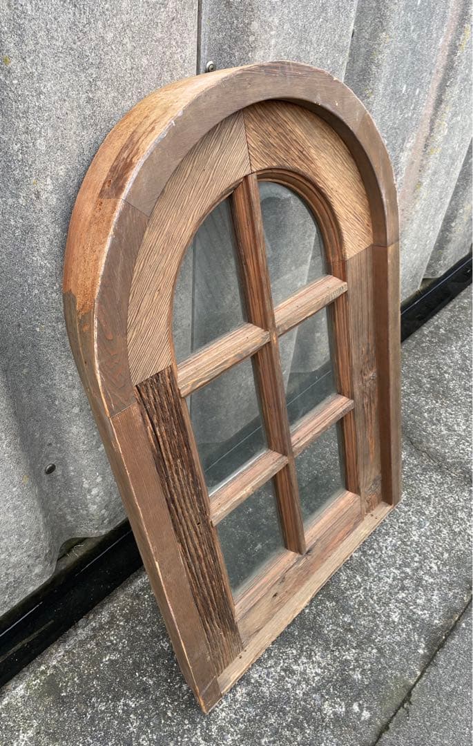 アンティーク/フランス/古材/窓枠/窓/アーチ窓/店舗什器/②