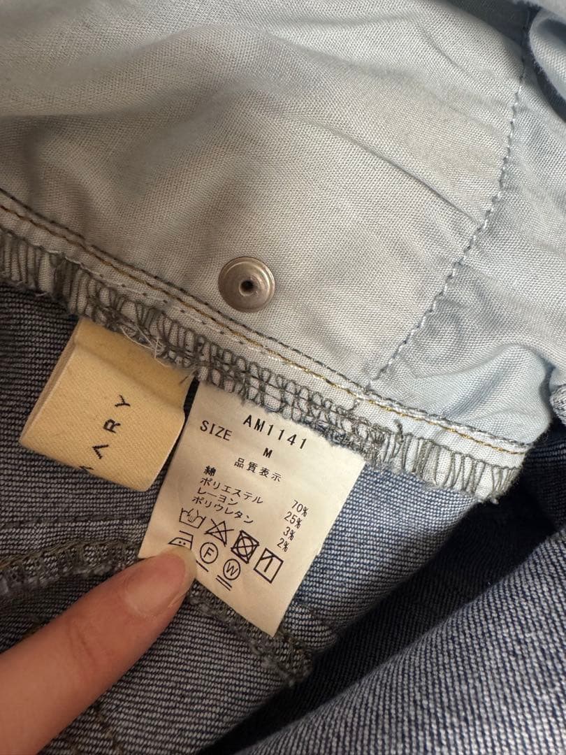 パンツ andmary Heart hip flare denim