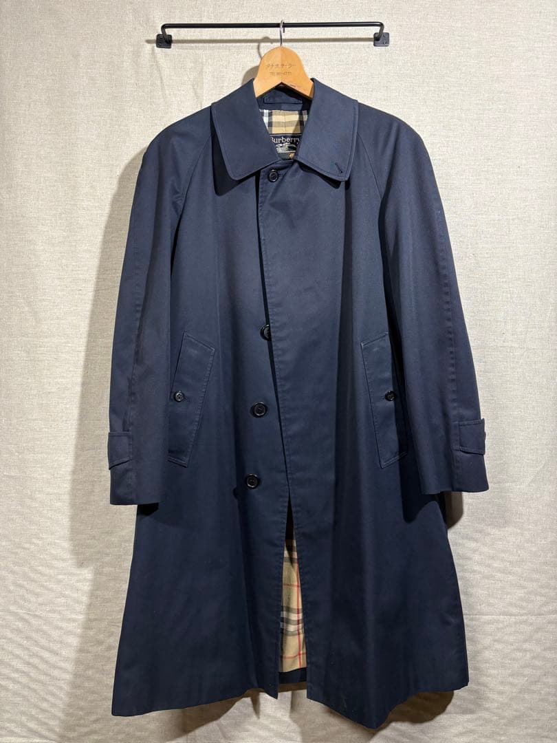 burberrys バーバリー　ネイビー　ステンカラーコート　sサイズ相当