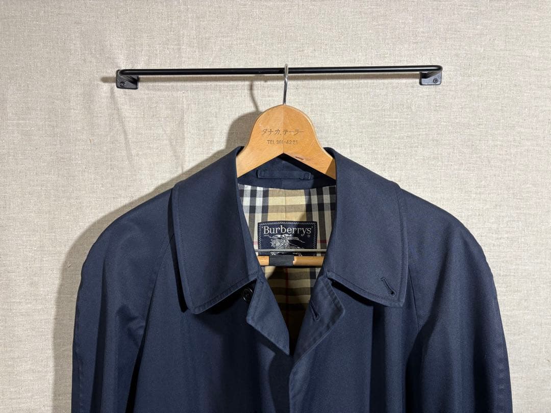burberrys バーバリー　ネイビー　ステンカラーコート　sサイズ相当
