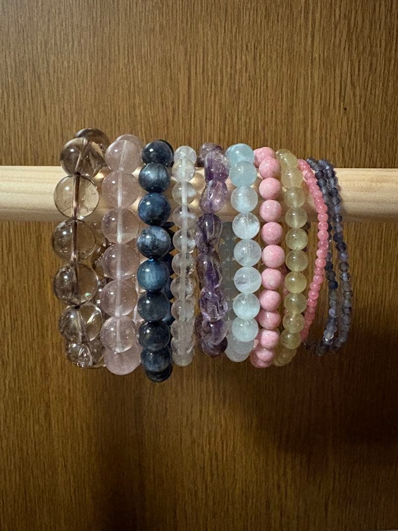 天然石ブレスレット10本まとめ売り(虹入りハーキマーおすすめ)