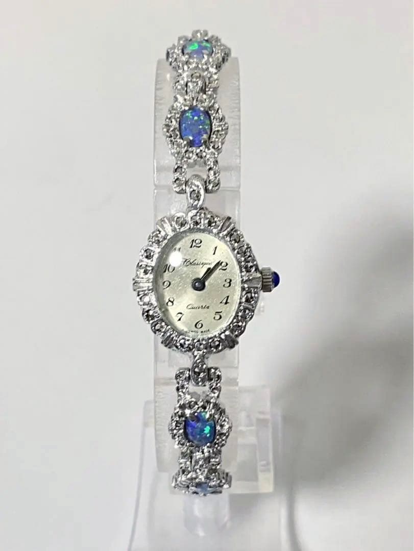 不動ジャンク classique クラシック クォーツ 腕時計 オパール