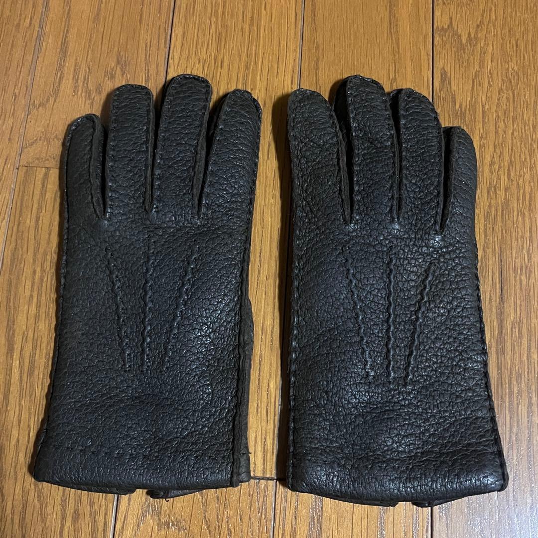 BEAMS取扱 CARIDEI ペッカリーグローブ ウールライニング イタリア製
