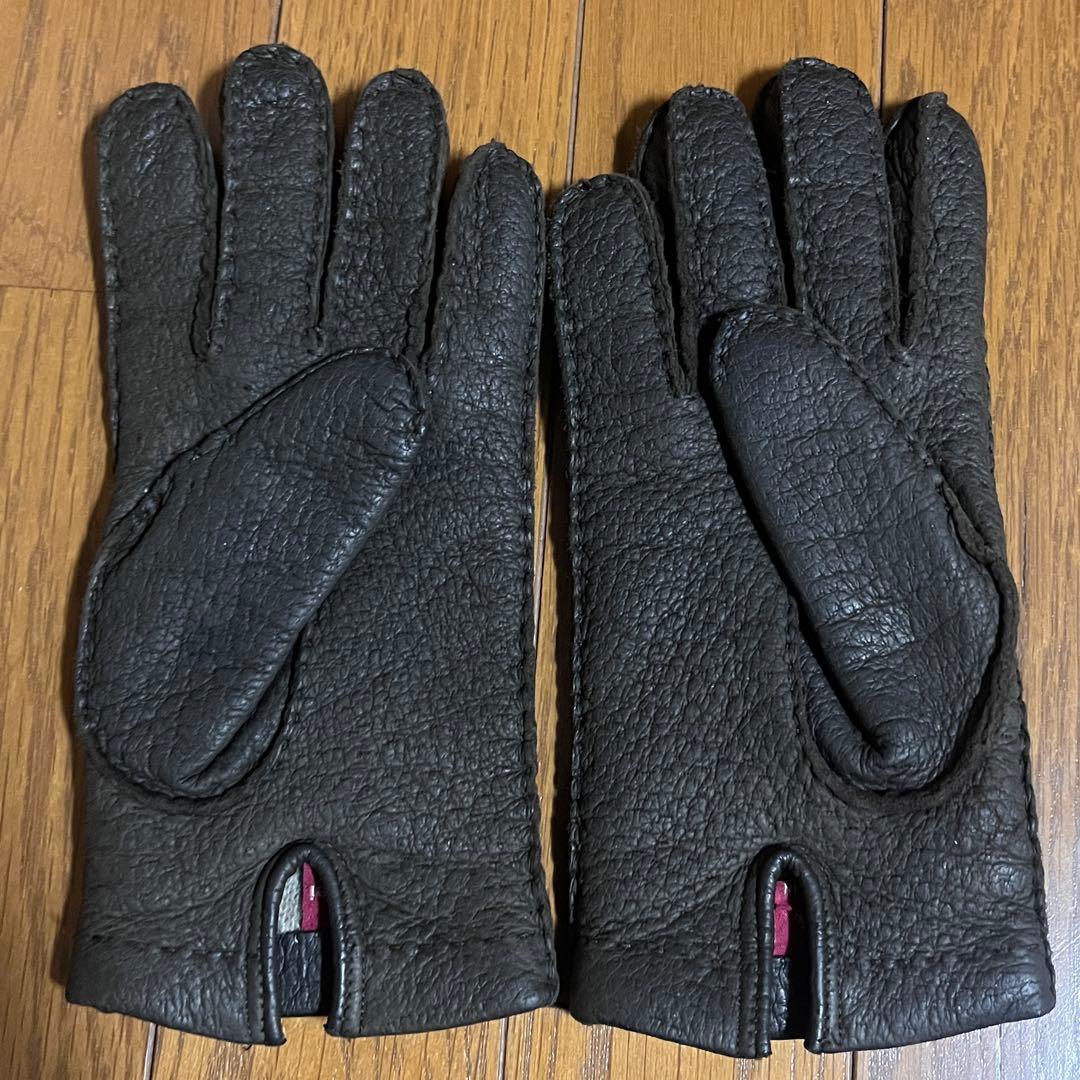 BEAMS取扱 CARIDEI ペッカリーグローブ ウールライニング イタリア製
