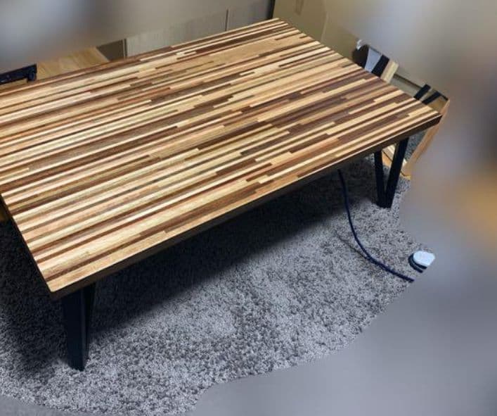 木製長方形こたつテーブル