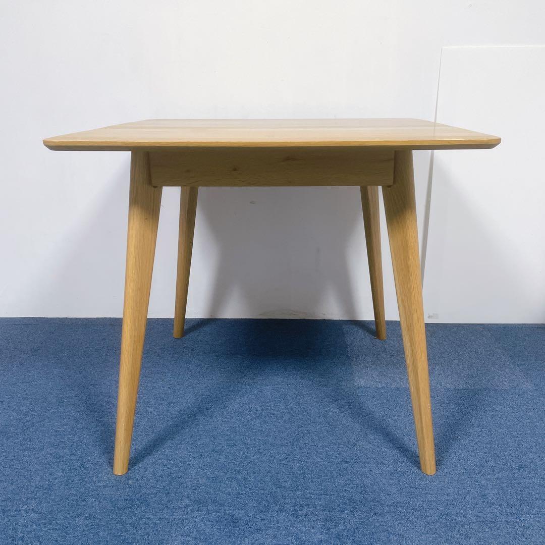 【美品】大川家具  リバー 無垢オーク材 80ダイニングテーブル