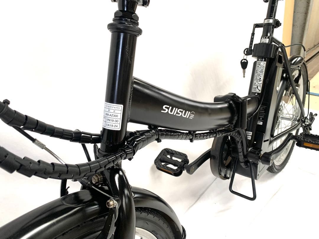 【即乘】送料無料SUISUI折り畳み電動アシスト自転車6速20インチ 動作確認済