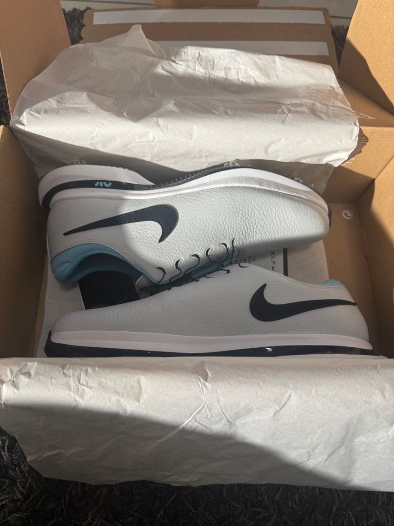 Nike ゴルフシューズ グレー/ブラック/ブルー