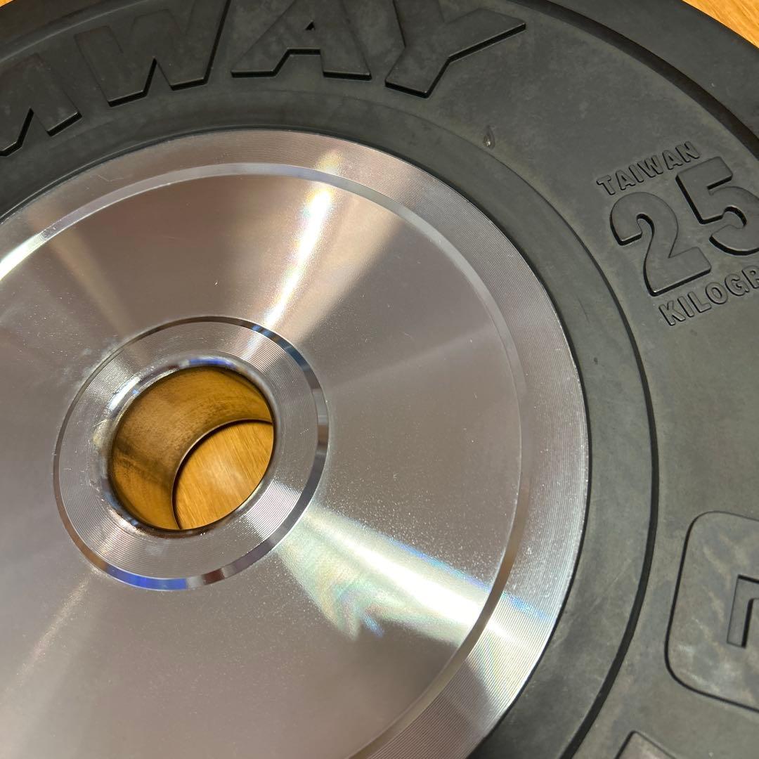 ①GYMWAY ジムウェイ 25㎏ 薄型プレート(②と個別に購入して下さい)