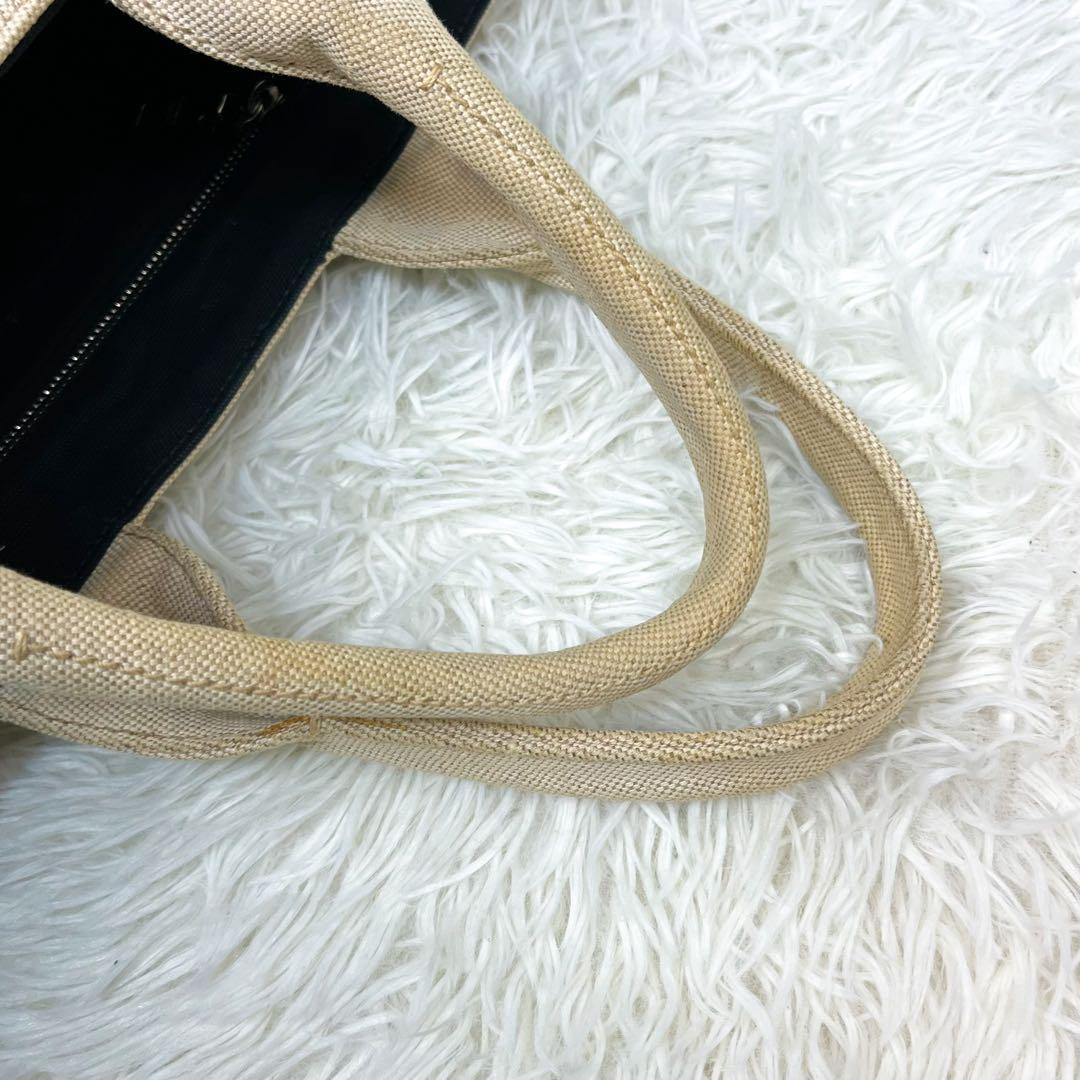 希少 プラダ カナパ フラワーデザイン トートバッグ キャンバス 大容量 A4可