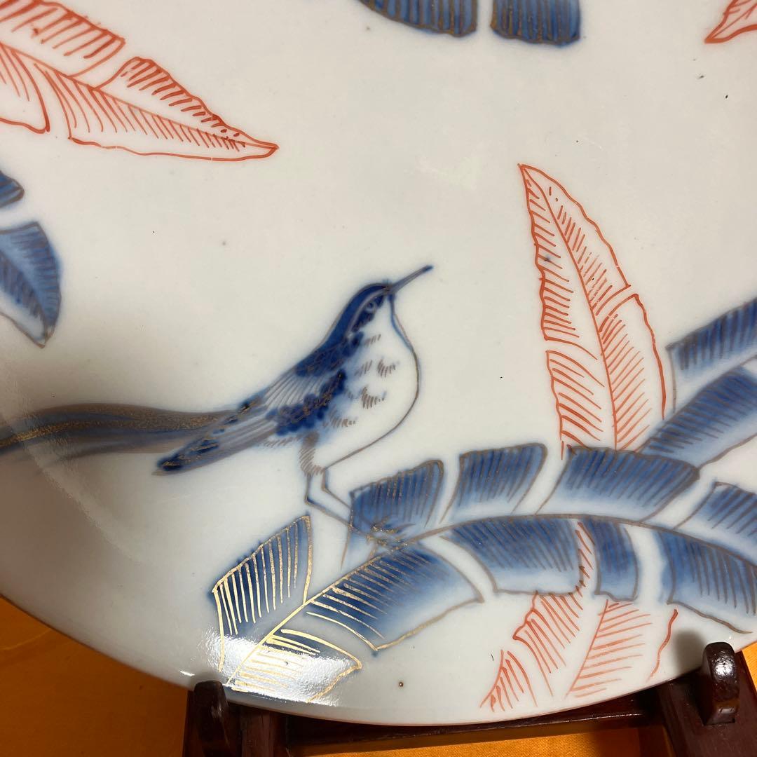 色鍋島　鳥　古美術