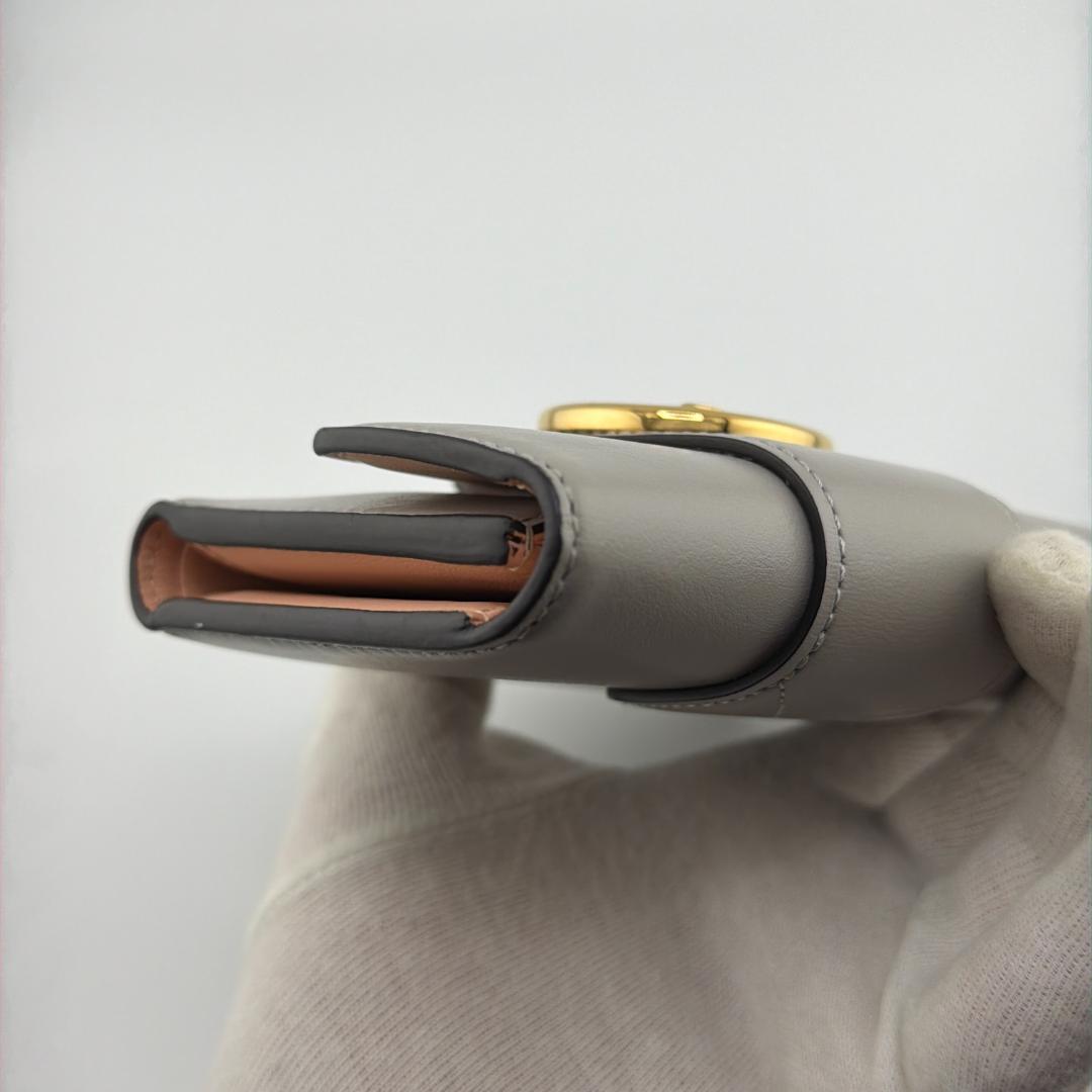 【並品】ルイヴィトン ポルトフォイユ LVポンヌフコンパクト グレー