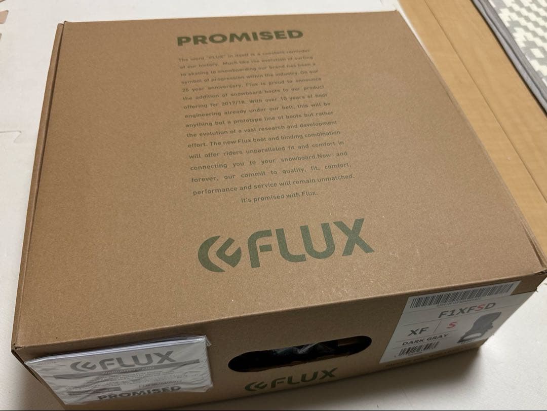 FLUX XF ビンディング ダークグレー　dark gray S サイズ