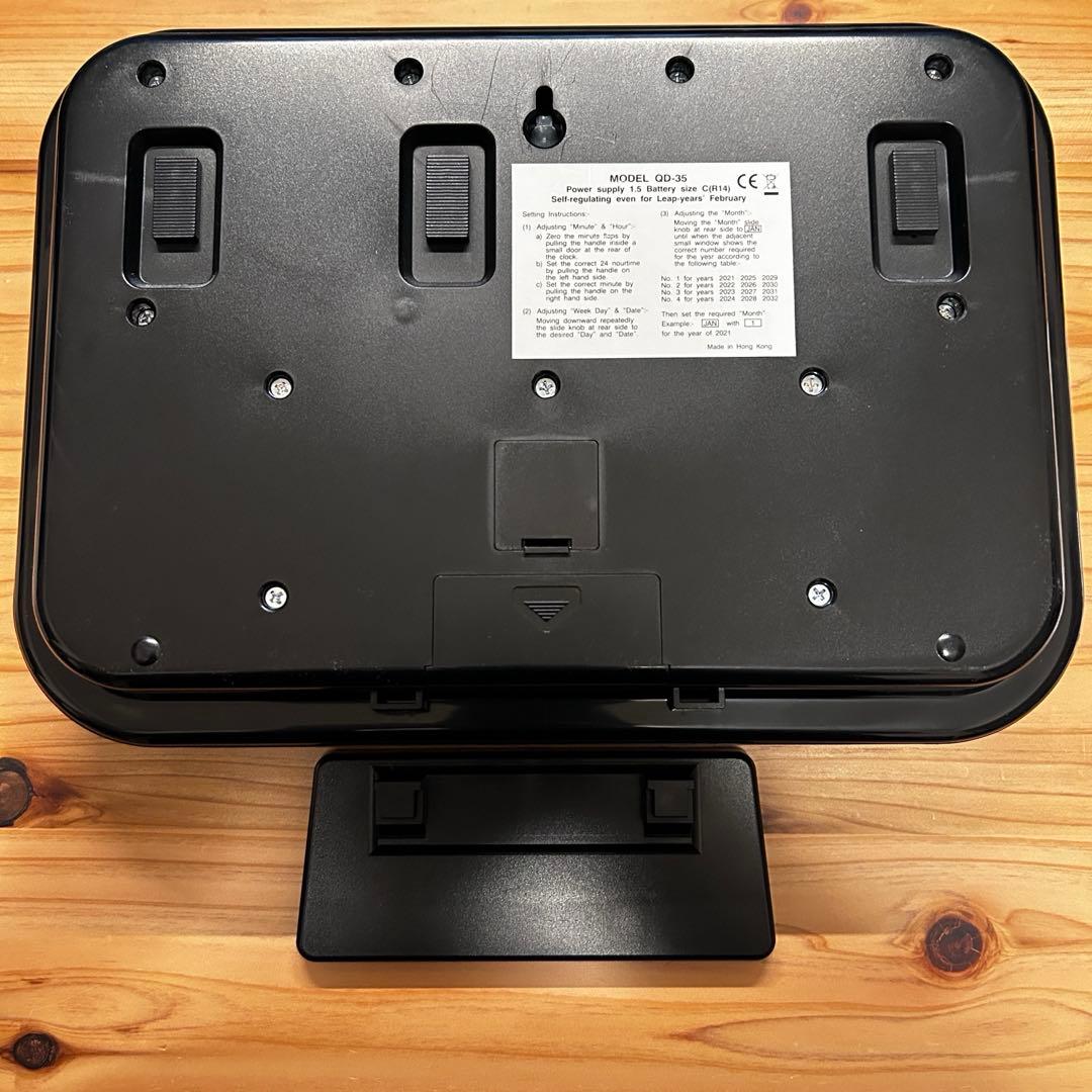 インテリア時計 TWEMCO QD-35 Black