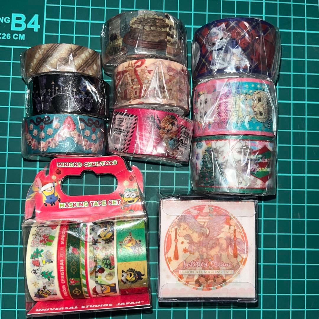 マスキングテープ まとめ売り オカッパラバー スコーグマルクナード メロムーン