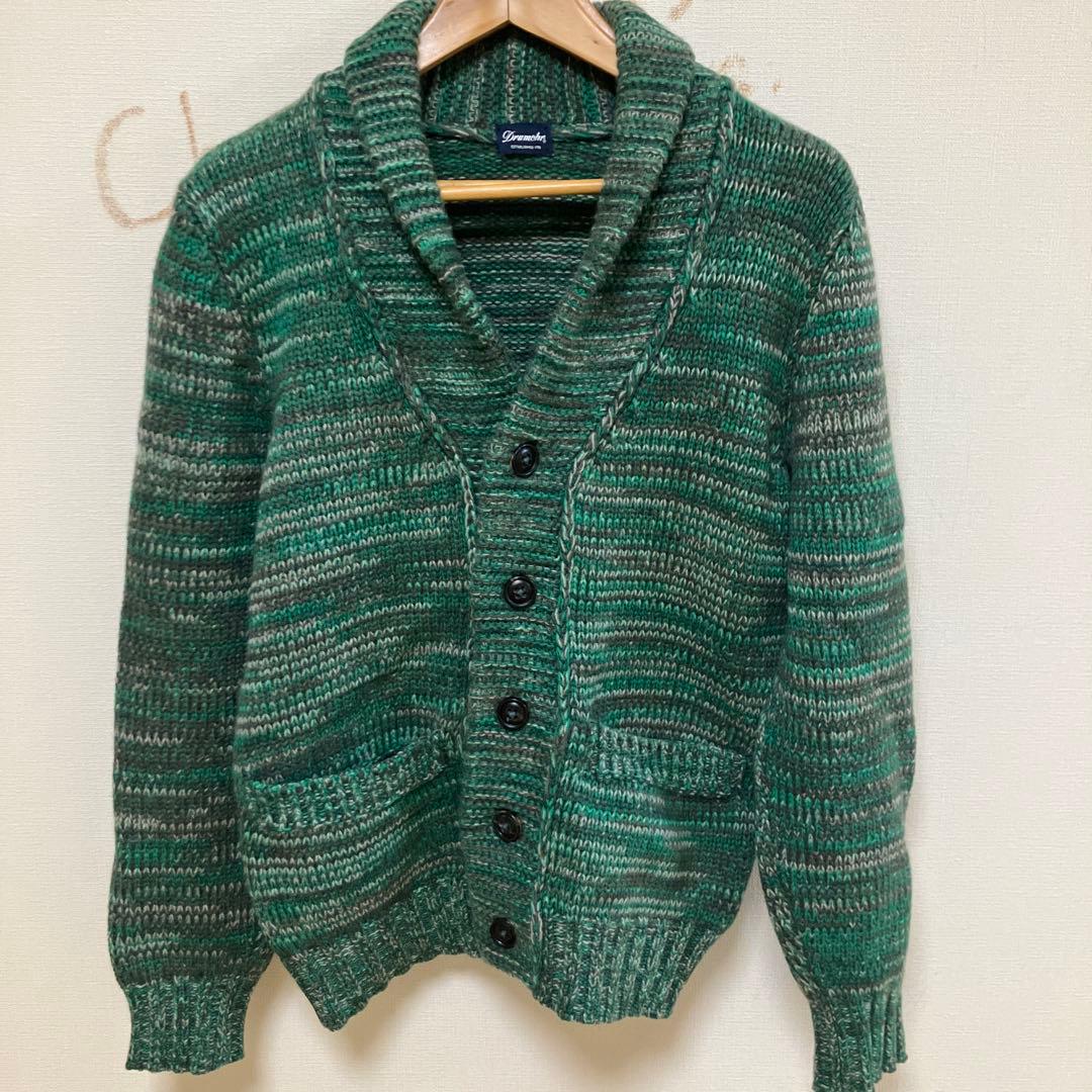 美品　ドルモア　イタリア製　ショールカラー　 ニット　46