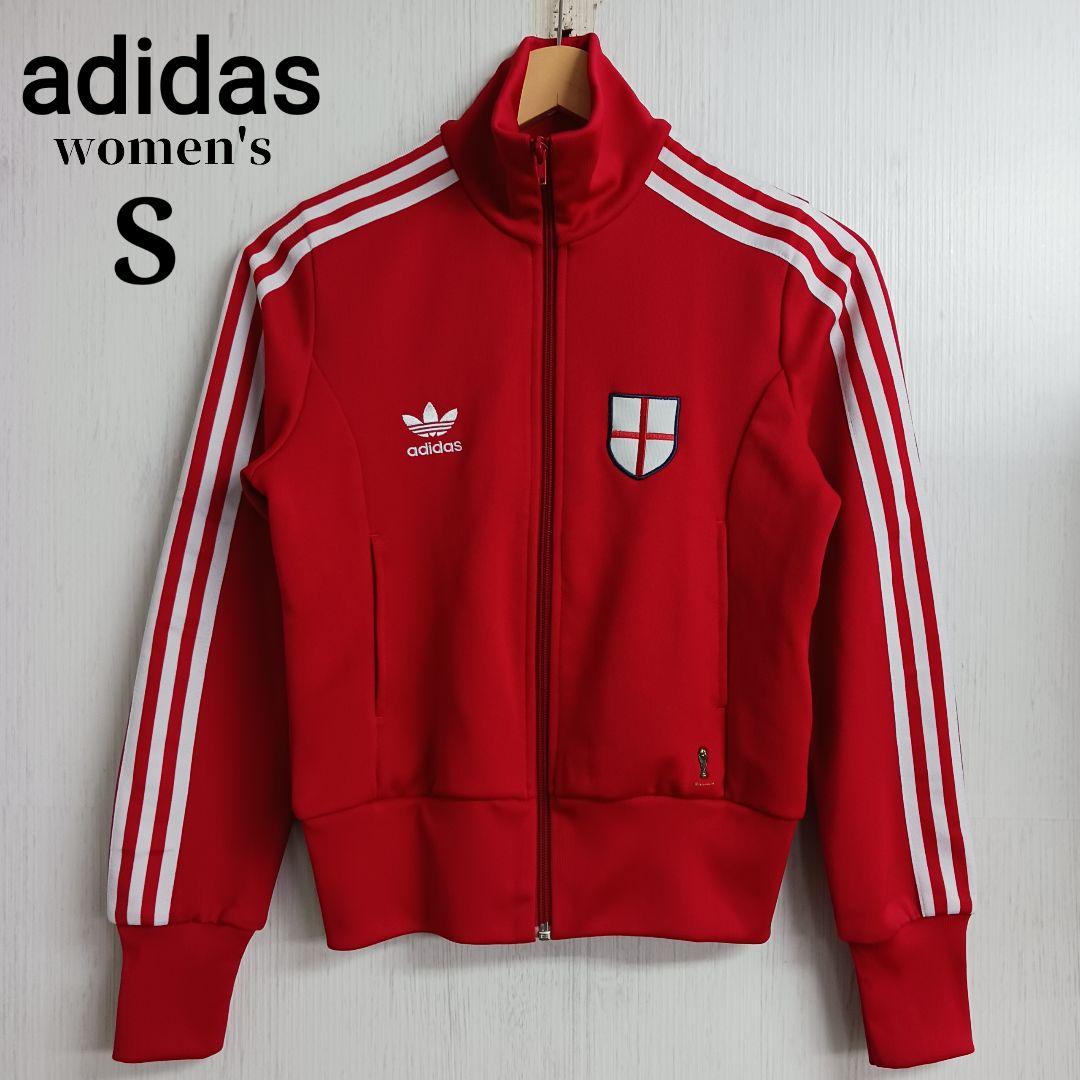 アディダスオリジナルス レディース トラックジャケット S レッド イングランド