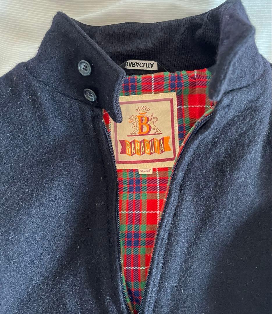 美品　バラクータ　BARACUTA G9 ウール ダークネイビー　濃紺　38