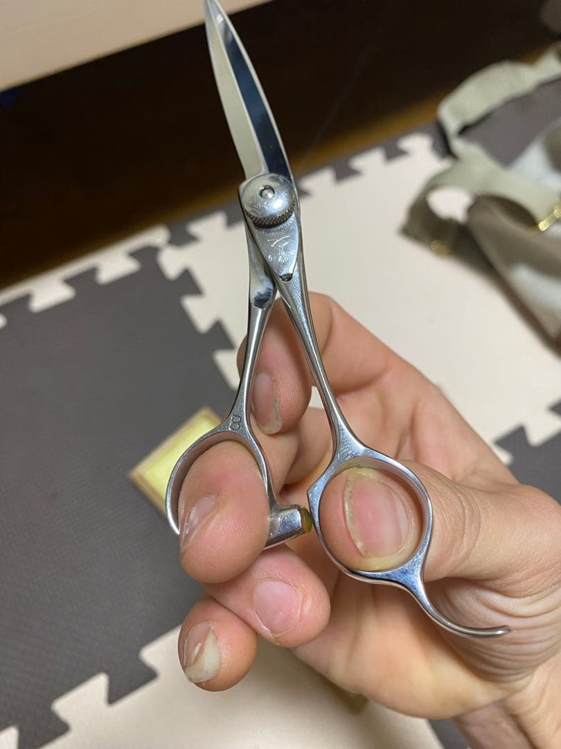 ハイネタ Hi-heta シザー ステンレス製 木製ケース付き