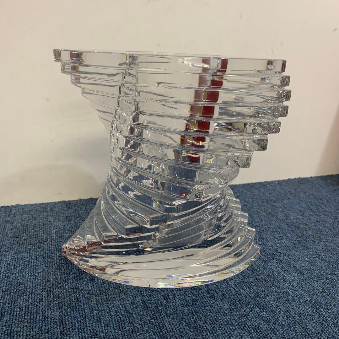 Baccarat バカラ twistツイスト ベース 花瓶 Lサイズ 23cm