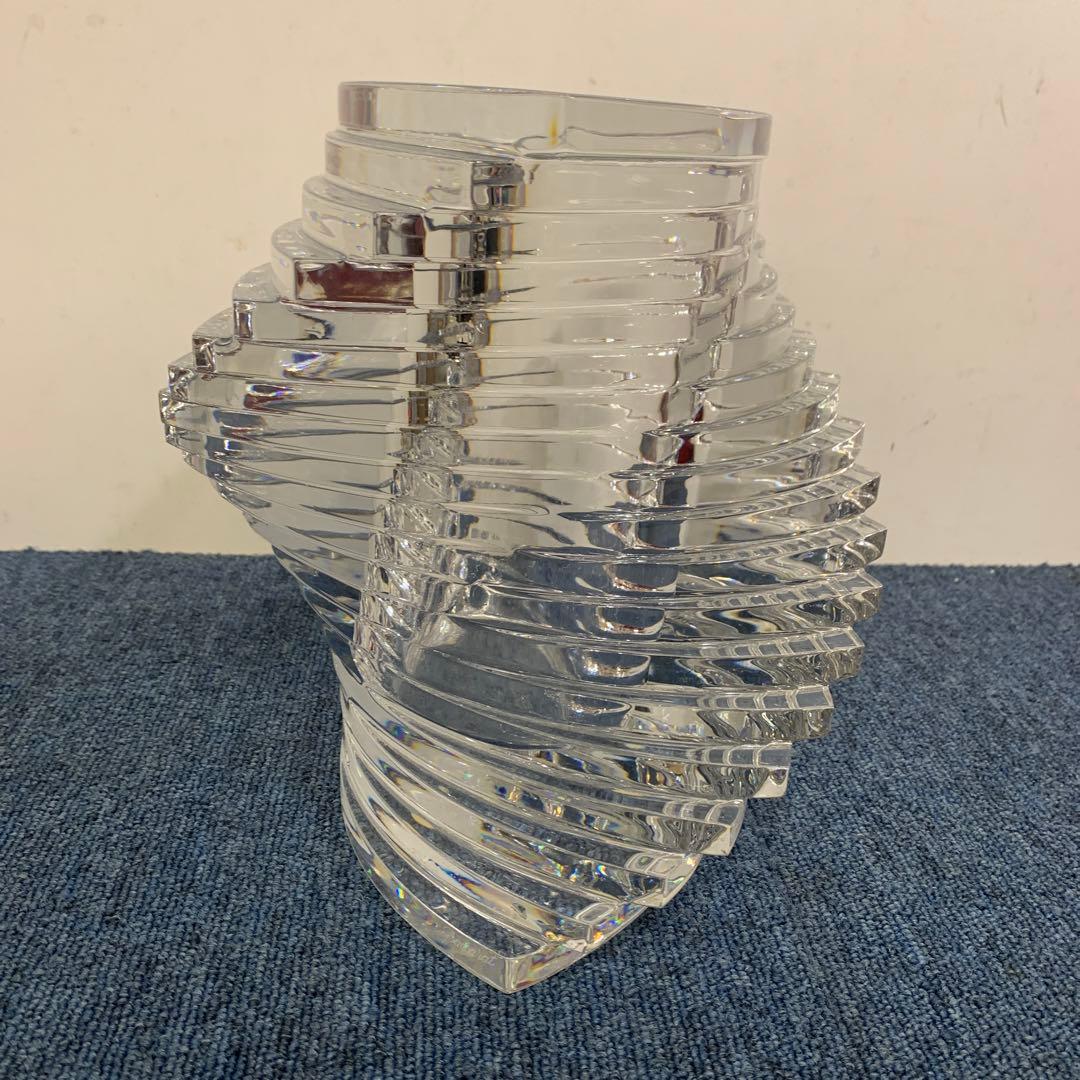 Baccarat バカラ twistツイスト ベース 花瓶 Lサイズ 23cm