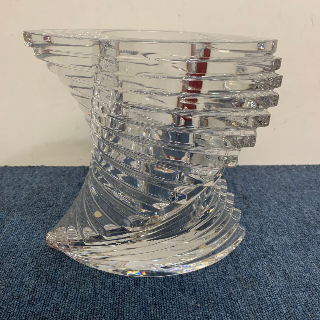Baccarat バカラ twistツイスト ベース 花瓶 Lサイズ 23cm
