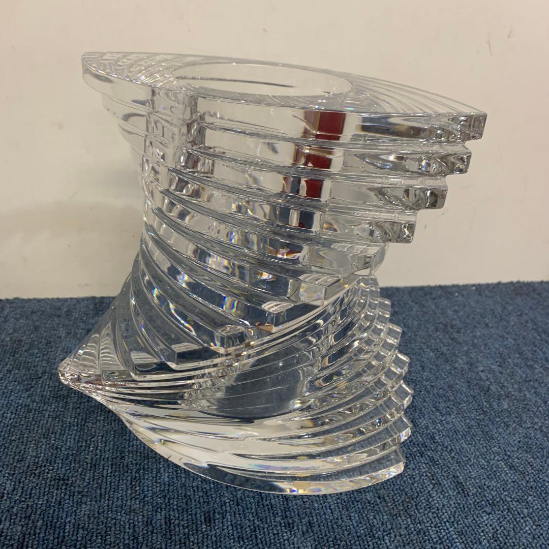 Baccarat バカラ twistツイスト ベース 花瓶 Lサイズ 23cm