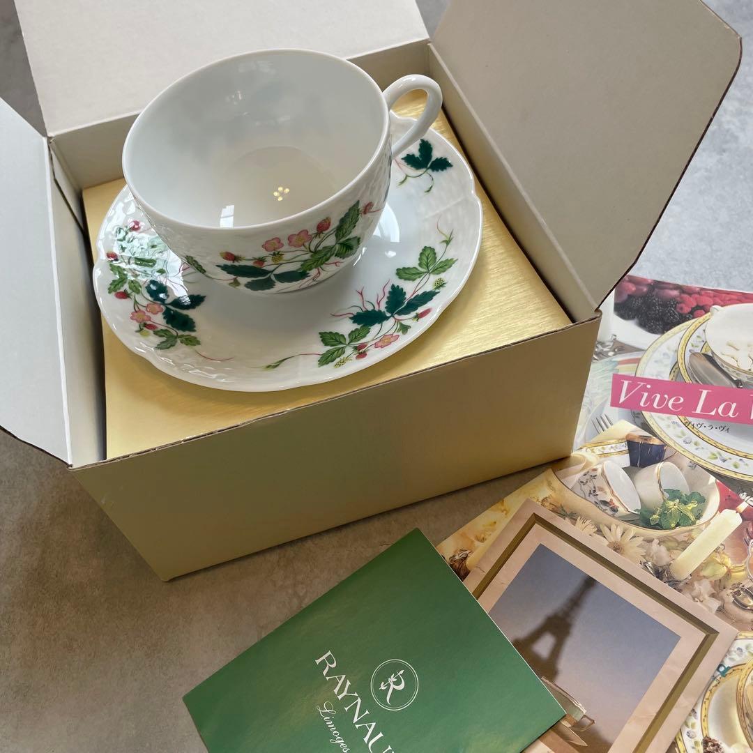 新品箱ありレイノー RAYNAUDリモージュジョルジュサンド カップソーサー1客