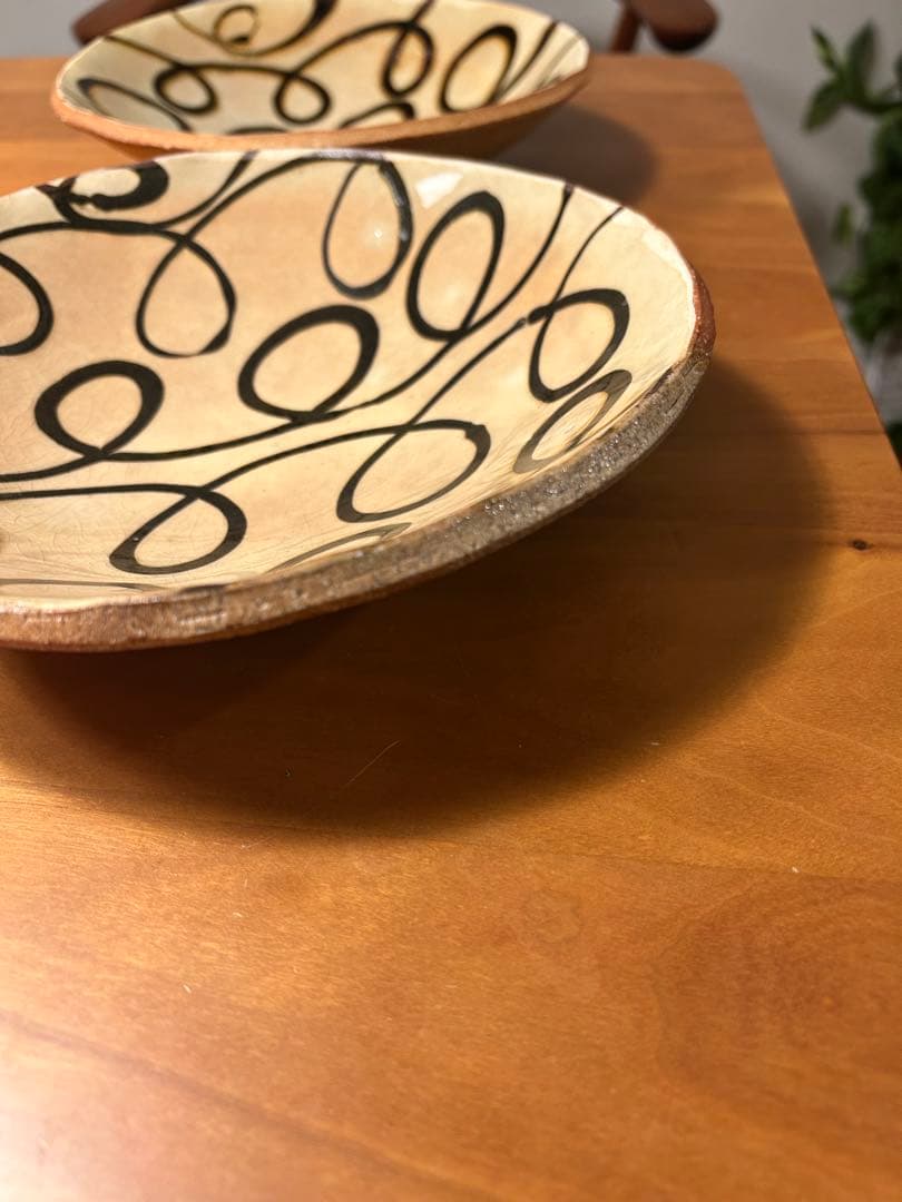 前野直史さん　くるくるスリップウェア　2点セット