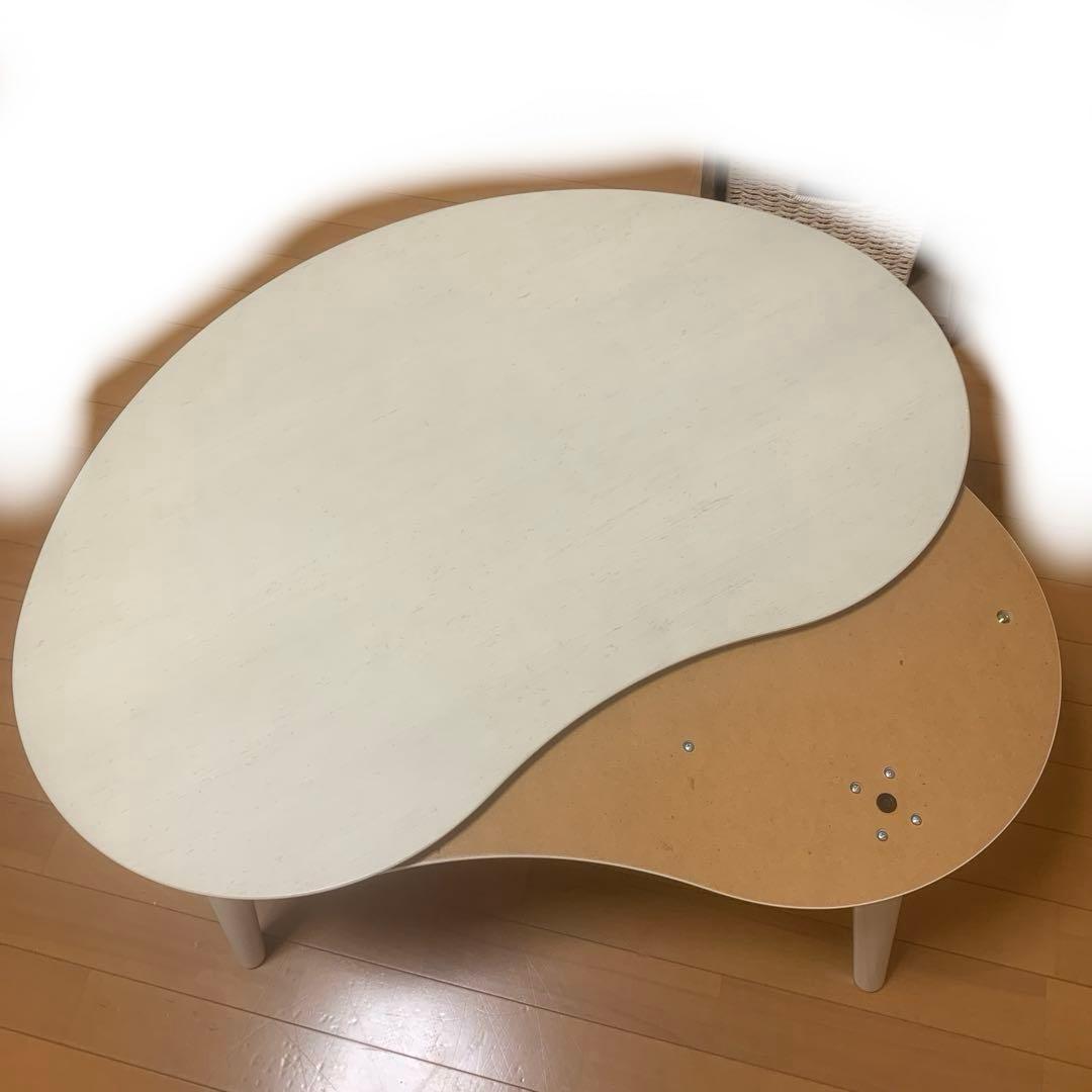 ニトリ ローテーブル兼こたつ　豆型　説明書付き