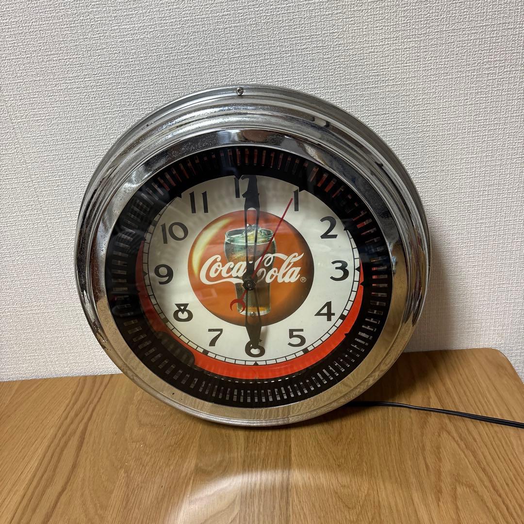 コカ・コーラ　Coca-Cola　ネオンクロック 壁掛け時計