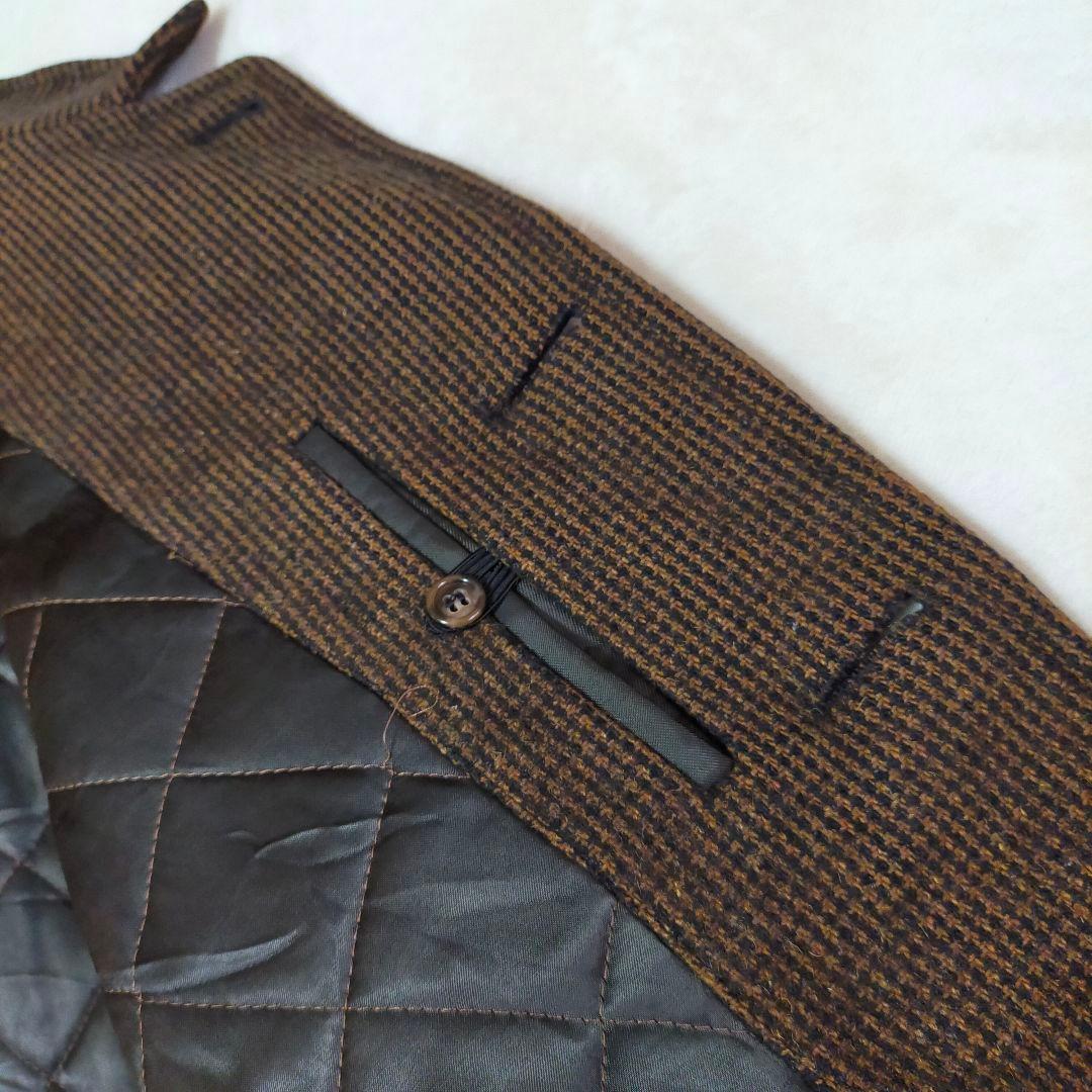 60S　USA製　Lakeland　ヴィンテージ　千鳥格子柄　ステンカラーコート
