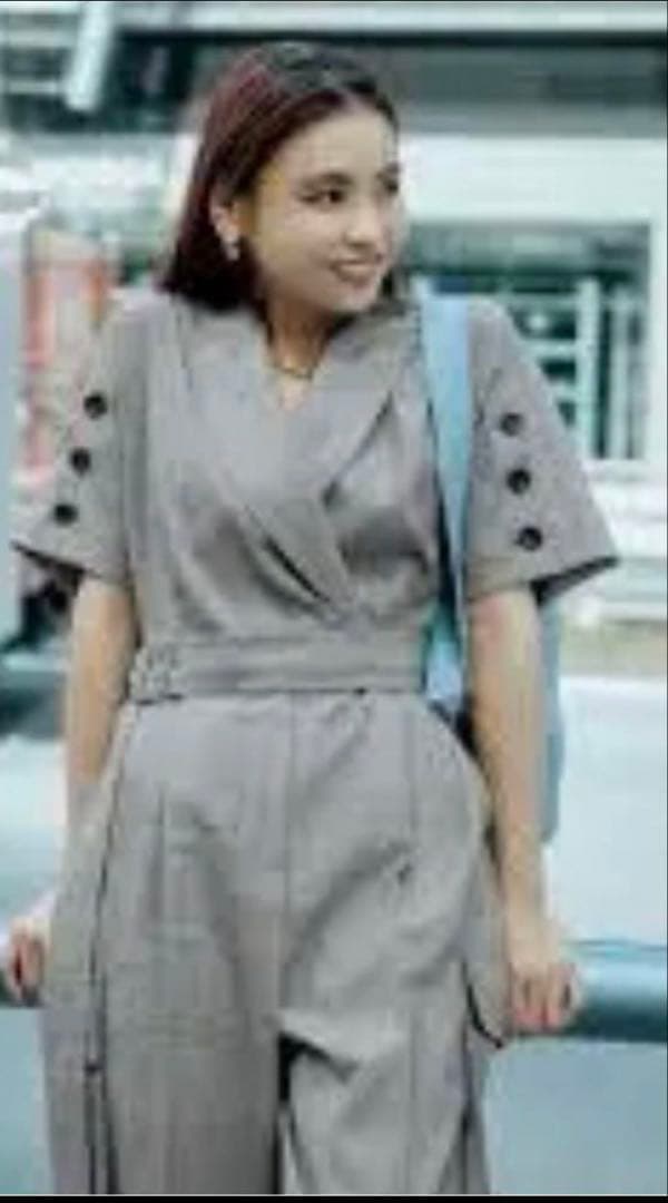 滝沢眞規子着　MaxMara チェック柄　オールインワン 36サイズ　タキマキ