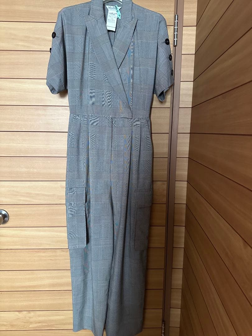 滝沢眞規子着　MaxMara チェック柄　オールインワン 36サイズ　タキマキ