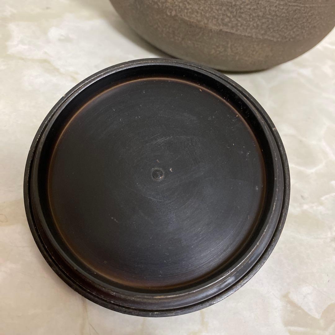 時代物 銅蓋 鉄瓶 m1