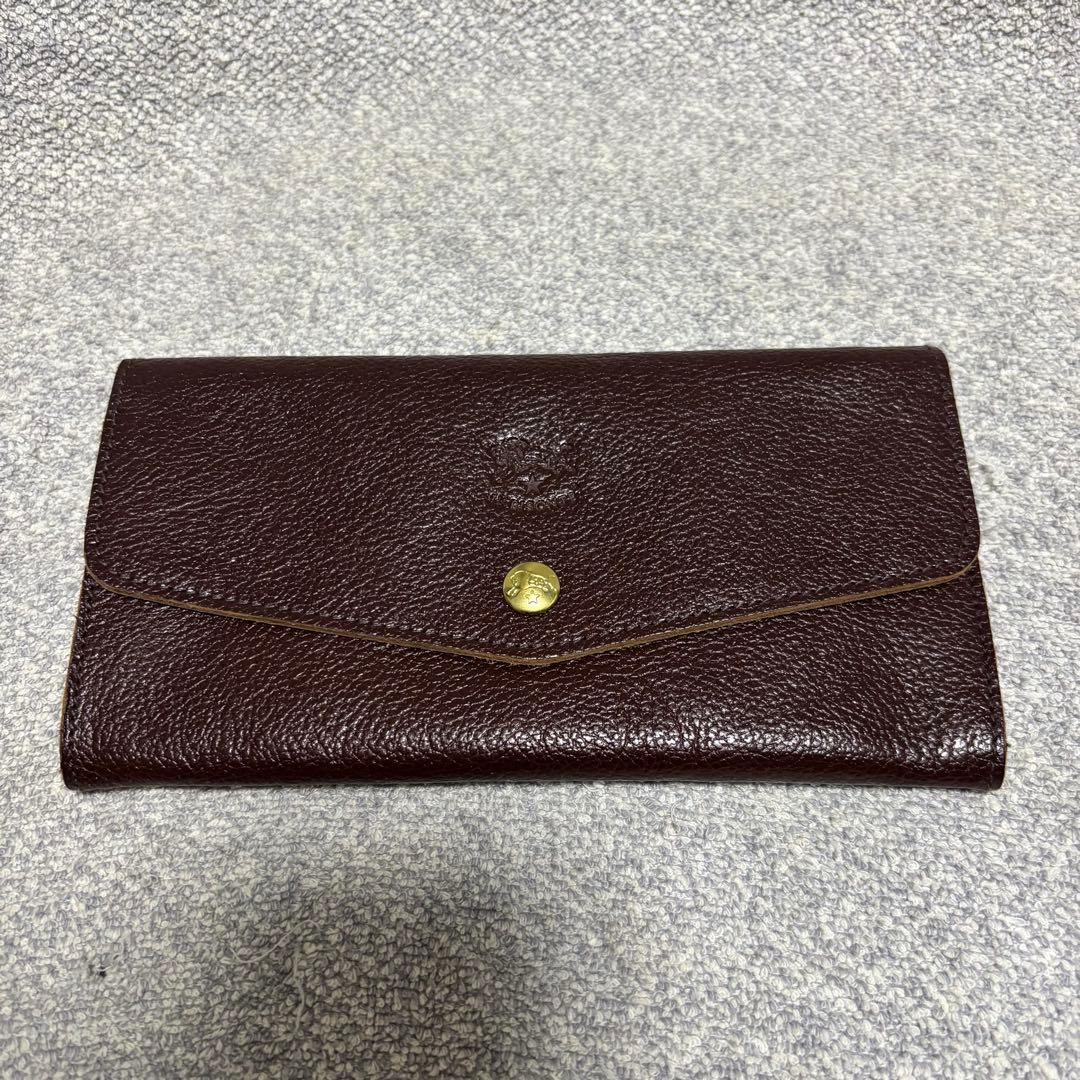 【極美品】イルビゾンテ　ロングウォレット　長財布　シボ革