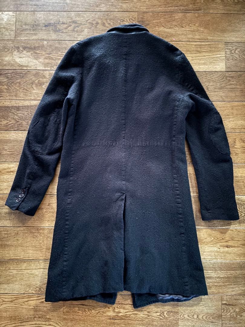 ジョニオ着　アンダーカバー　縮絨ウールチェスターコート