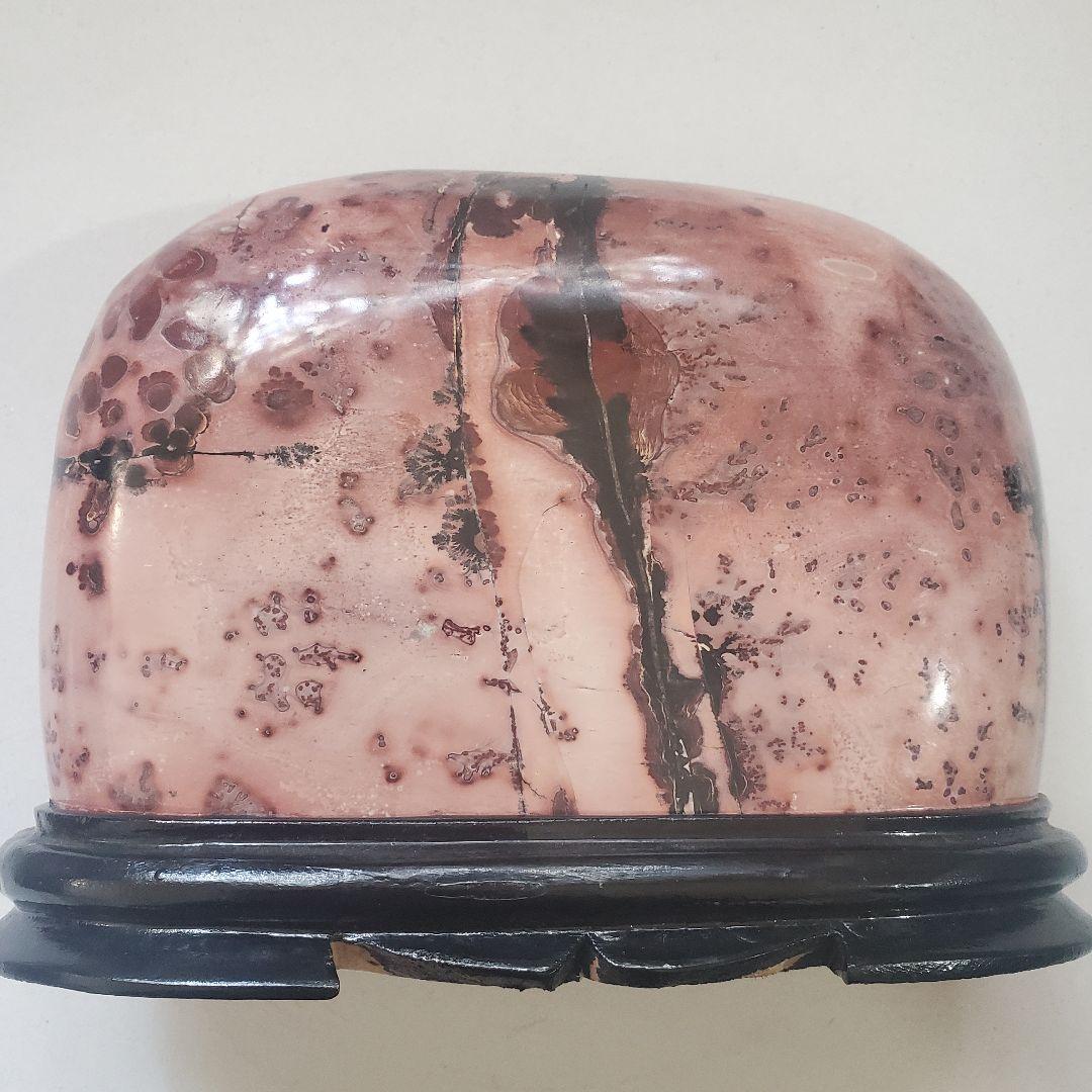 送料込み　中国鑑賞石　草花石