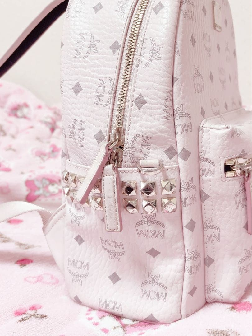 美品 mcm リュック パウダーピンク Sサイズ small スモール